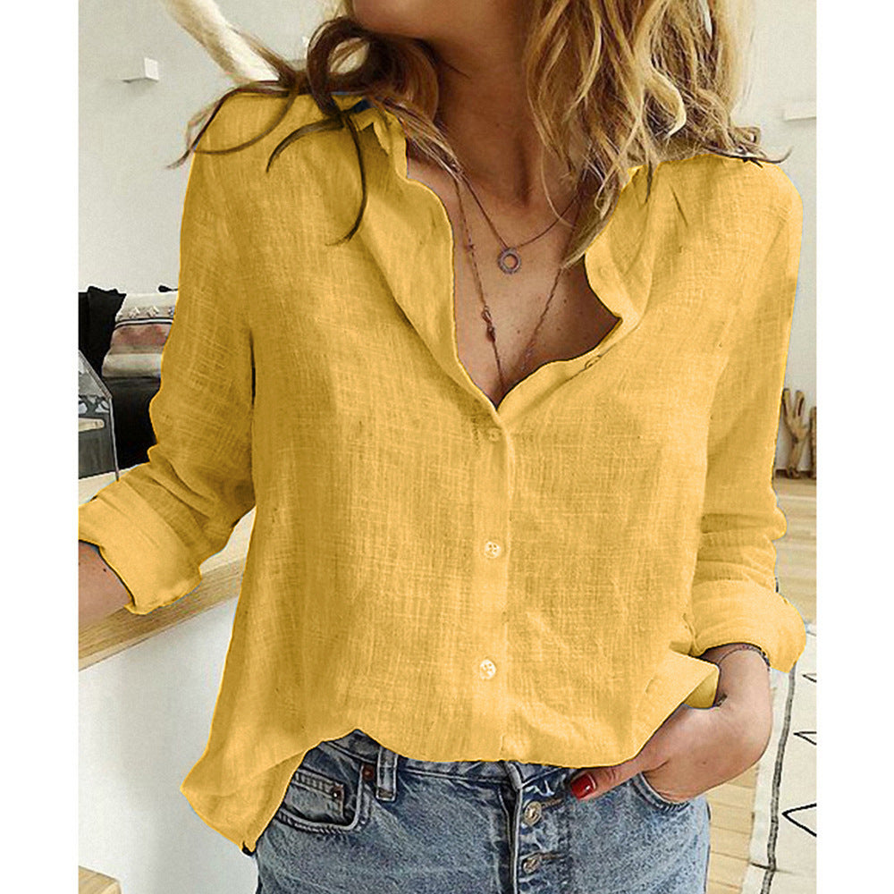 Chemise Cardigan à Col Revers