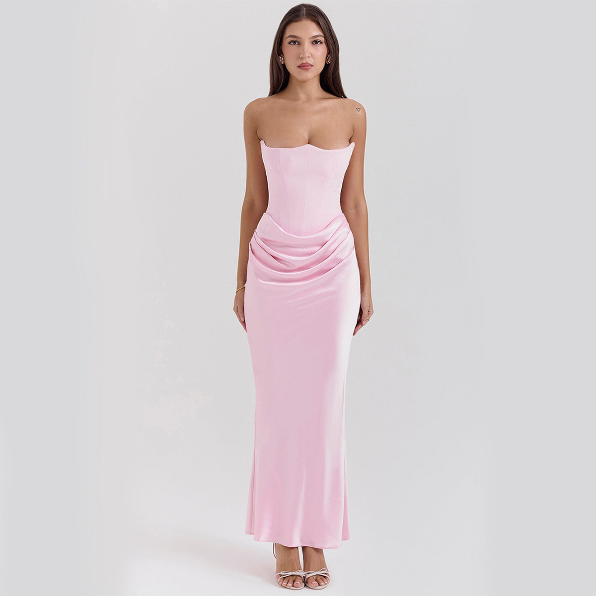 Robe Longue Bustier Glamour – Dos Nu & Sexy