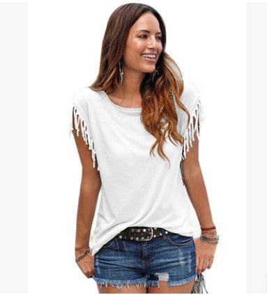 T-shirt Femme Grande Taille à Frange