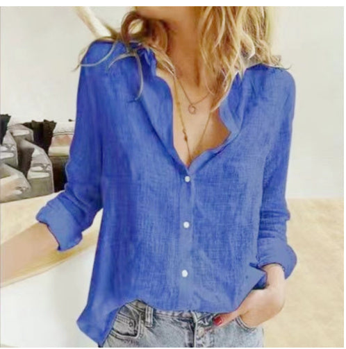 Chemise Cardigan à Col Revers
